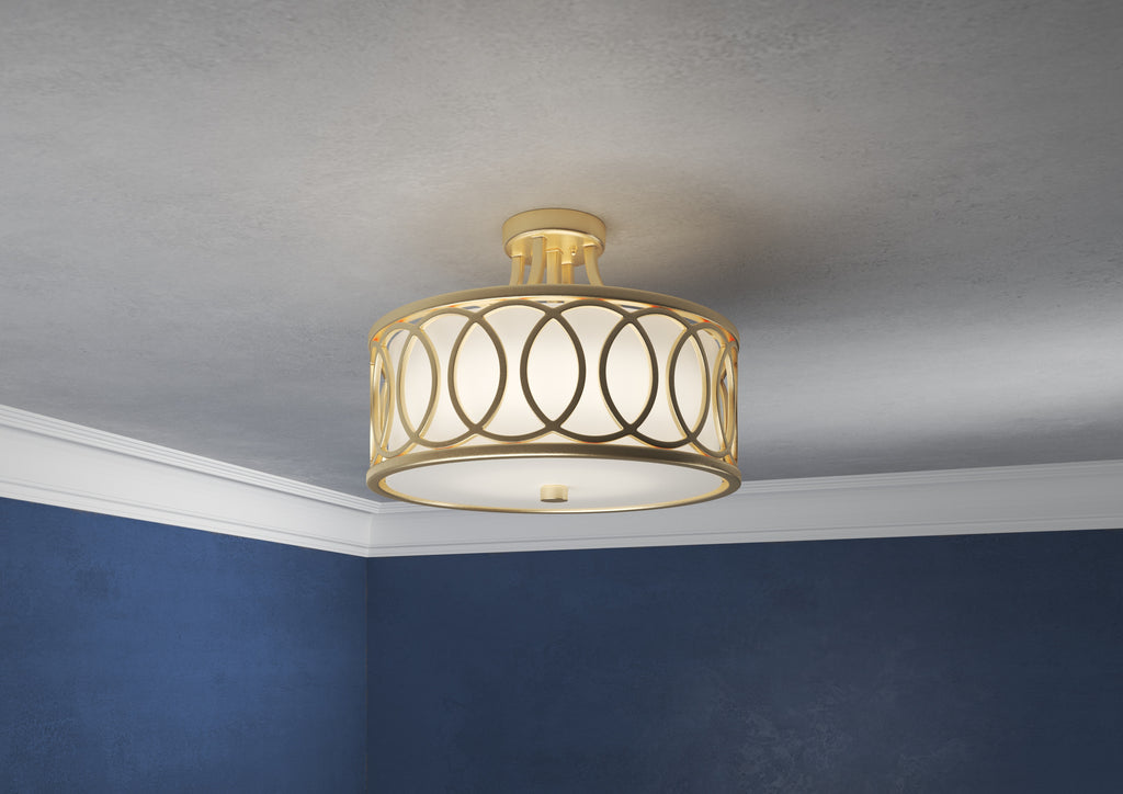 Libby Langdon Graham 3 Light Semi Flush