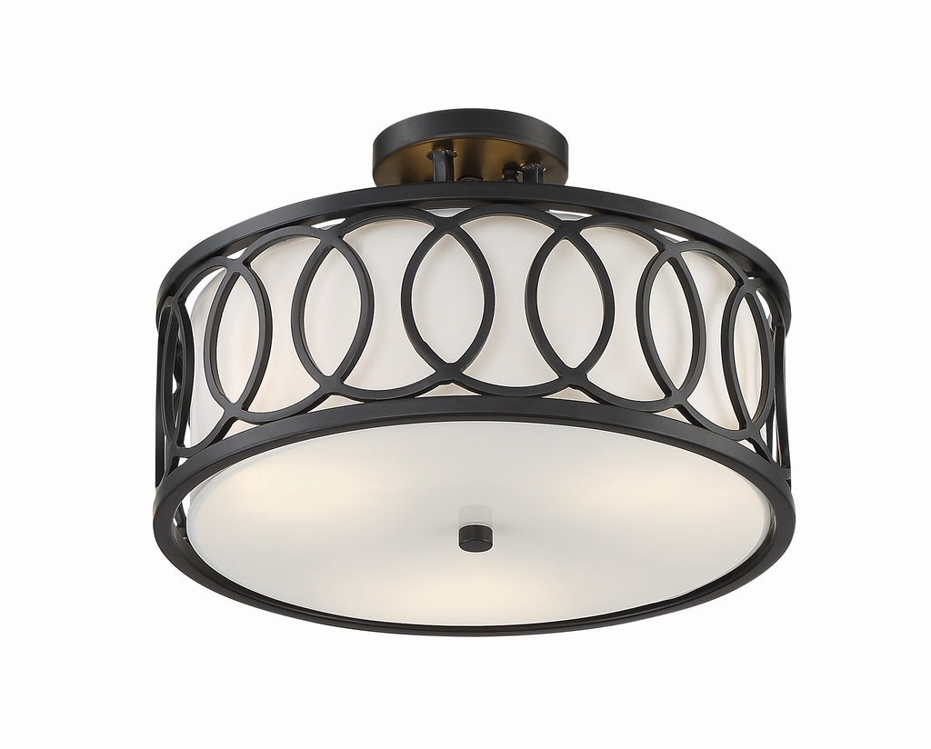 Libby Langdon Graham 3 Light Semi Flush