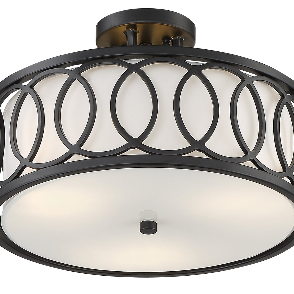 Libby Langdon Graham 3 Light Semi Flush