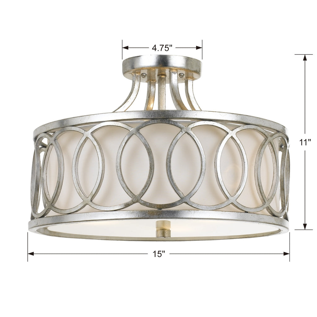 Libby Langdon Graham 3 Light Semi Flush