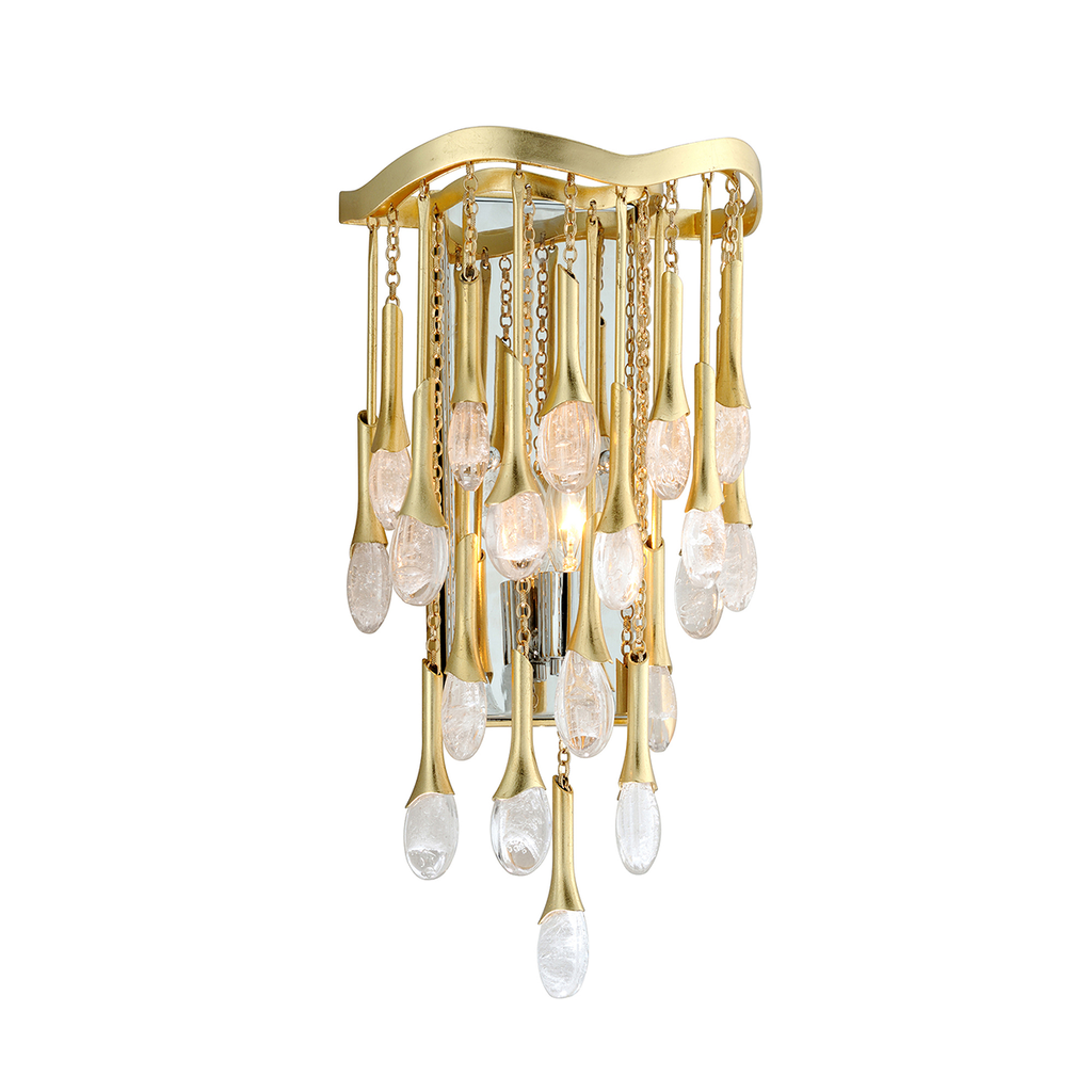 Kiara Wall Sconce 16" - Gold Leaf