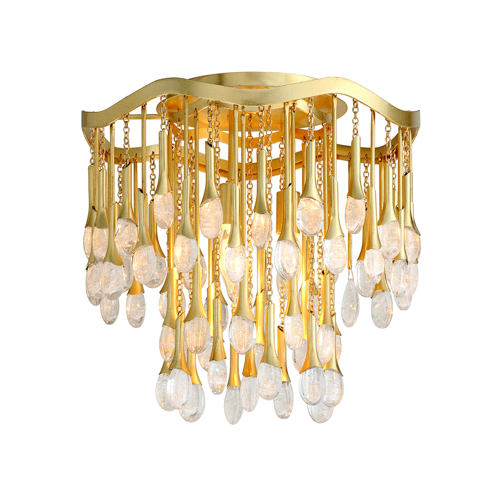 Kiara Semi Flush - Gold Leaf