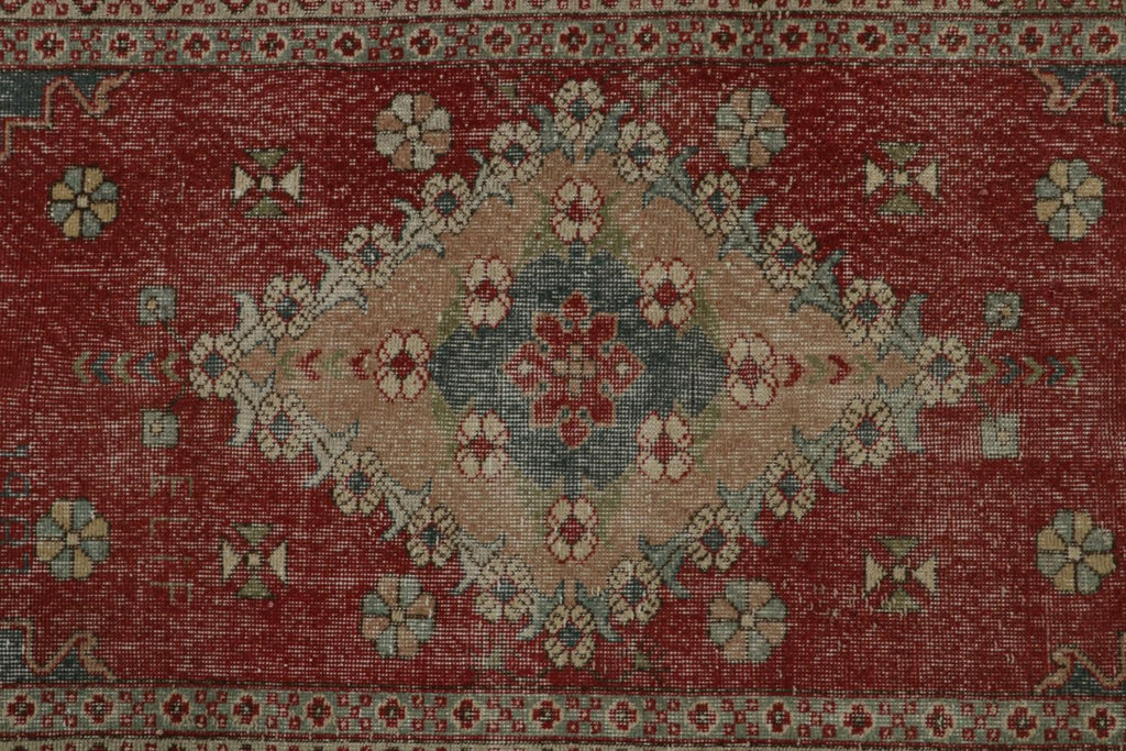 Vintage Zeki Muren Persian Inspired Rug In Beige Brown