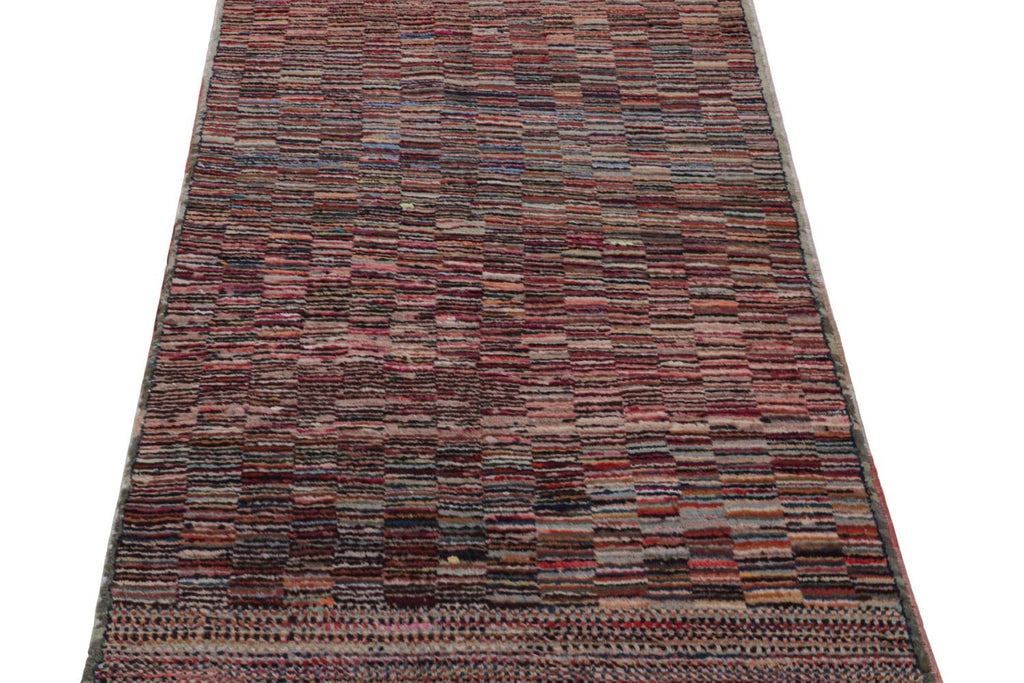 Vintage Zeki Muren Polychromatic Rug With Geometric Patterns