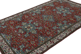 Vintage Zeki Muren Rug With Floral Patterns