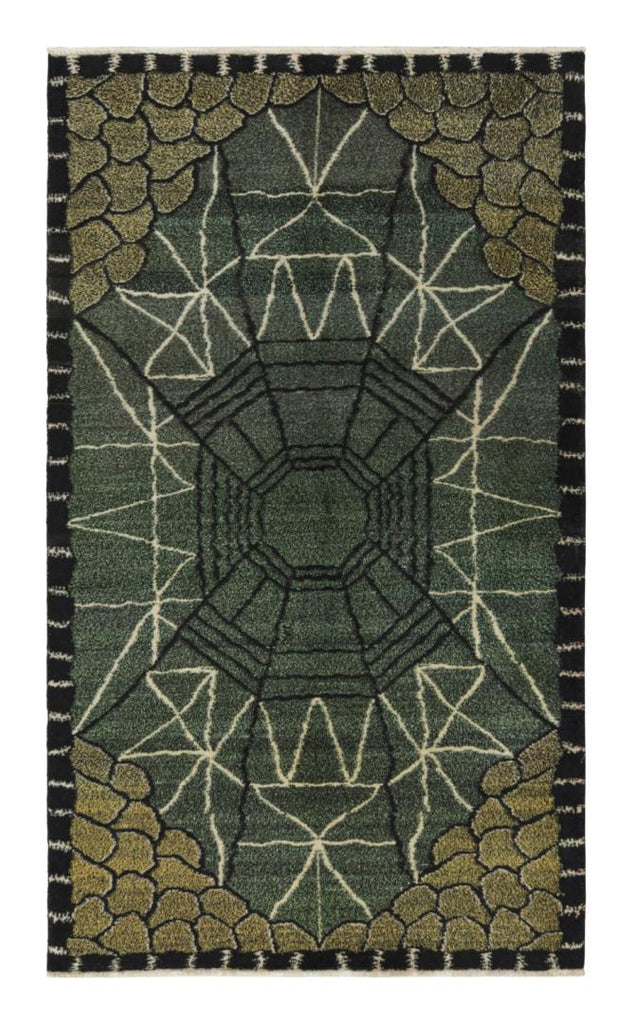 Vintage Zeki Muren Art Deco Rug With Bold Geometric Patterns