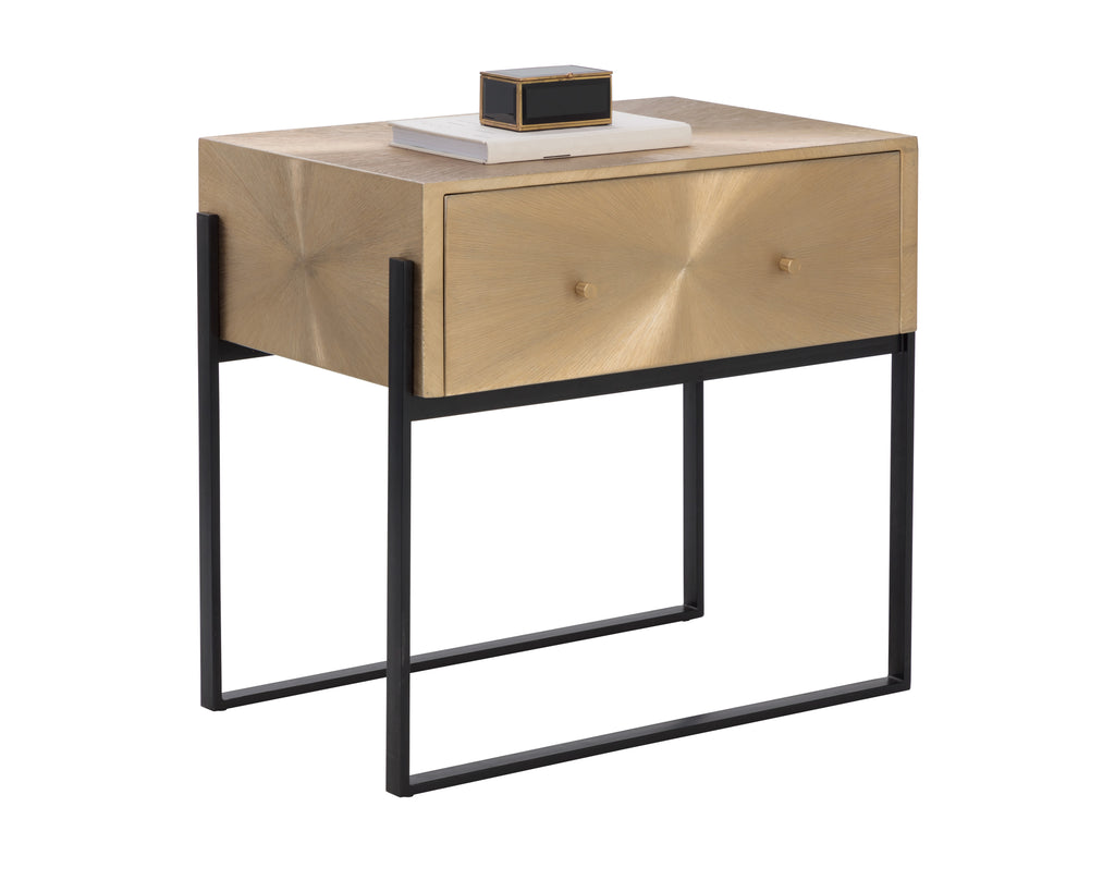 Modena Nightstand - Large - Antique Gold