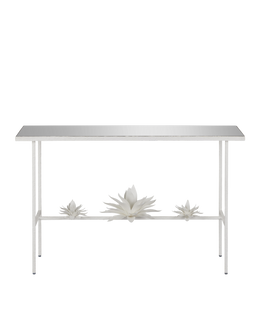 Sisalana White Console Table