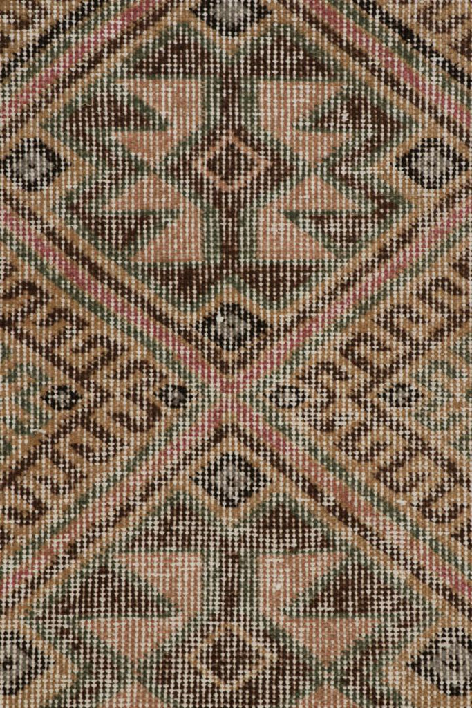 Vintage Zeki Muren Runner With Allover Tribal Geometric Patterns