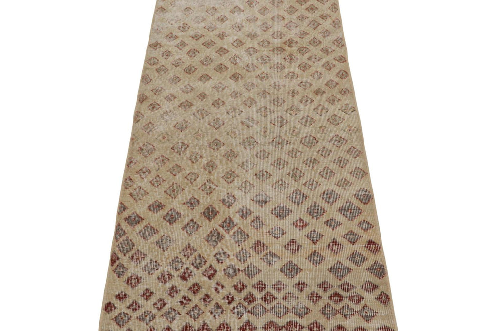 Vintage Zeki Muren Rug With Allover Geometric Patterns 3x6