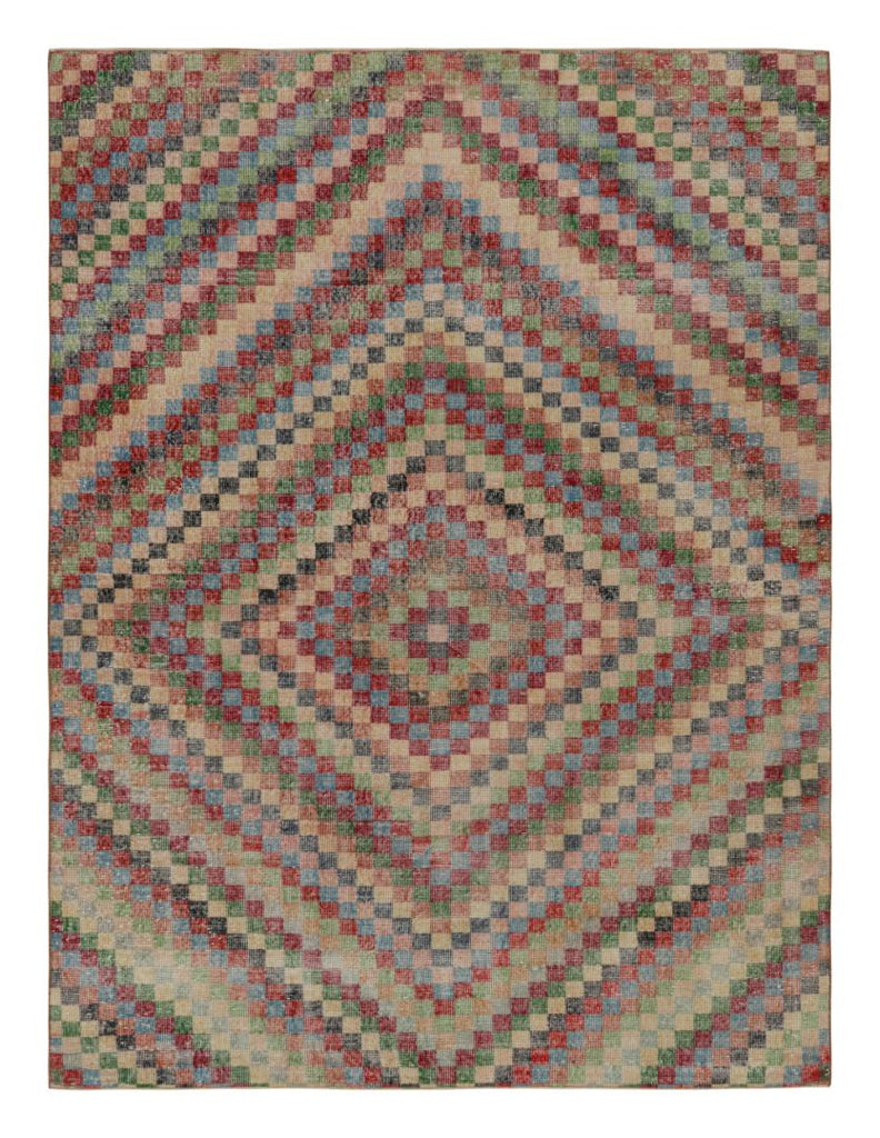 Vintage Zeki Muren Art Deco Rug With Geometric Patterns In Wool 6x9