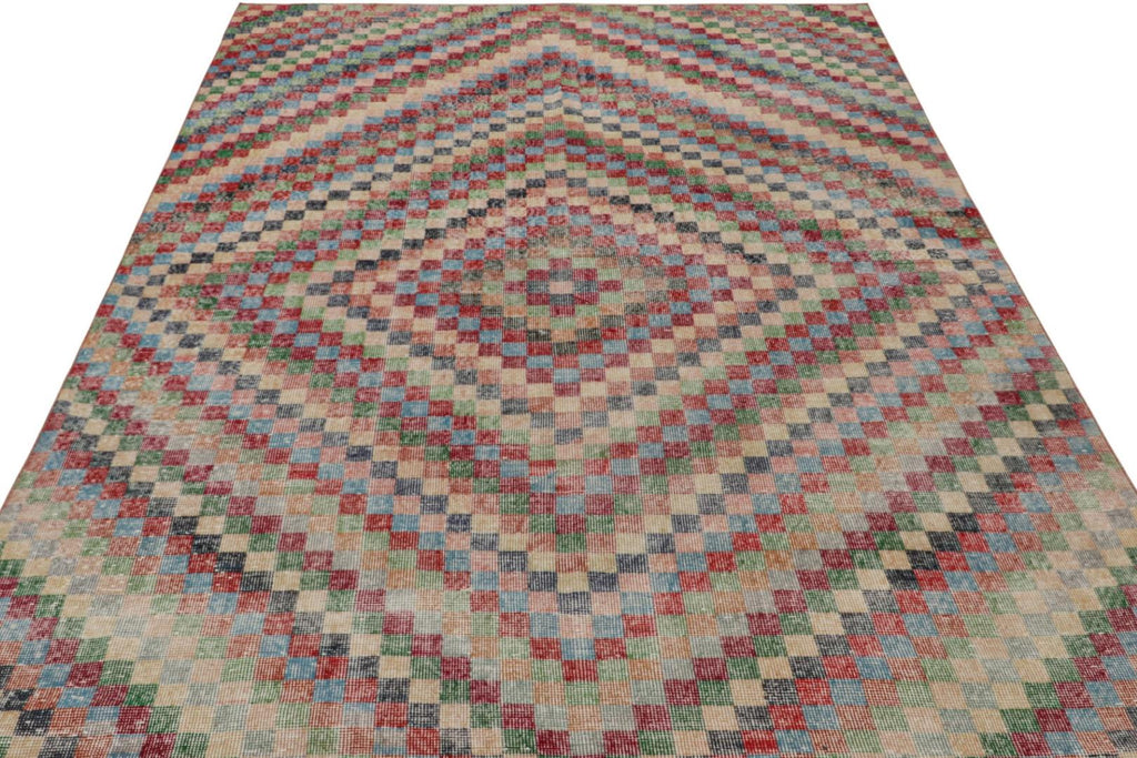 Vintage Zeki Muren Art Deco Rug With Geometric Patterns In Wool 6x9