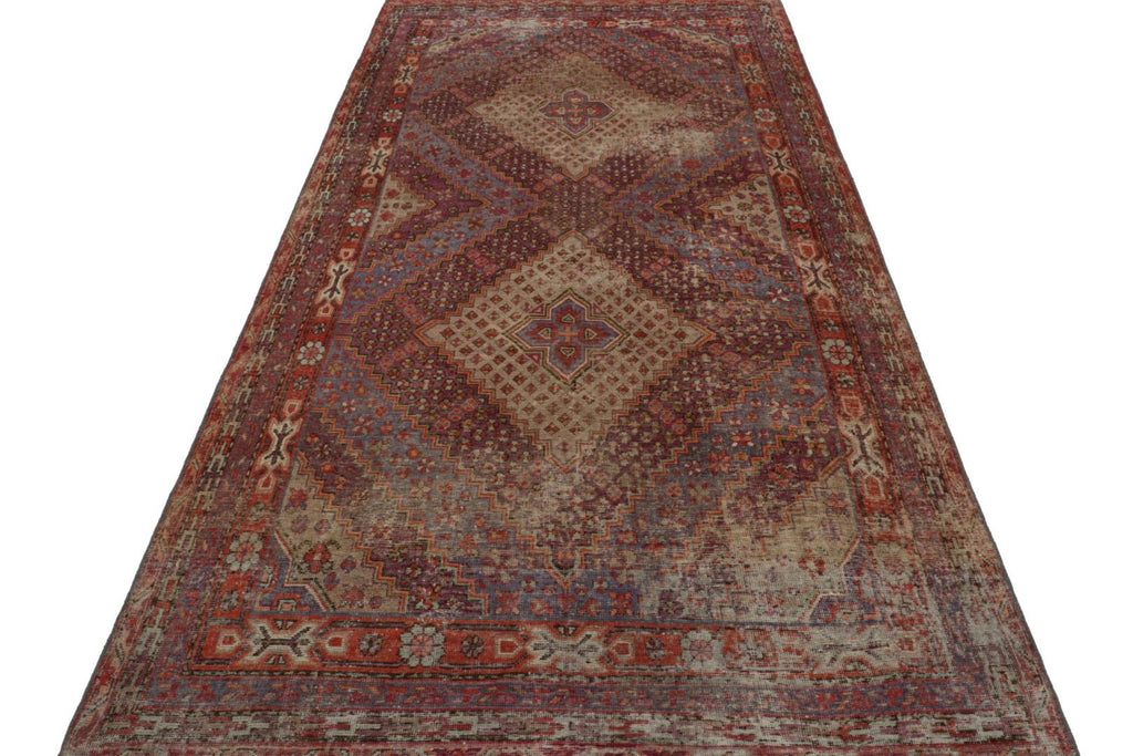 Vintage Samarkand Rug With Geometric Patterns