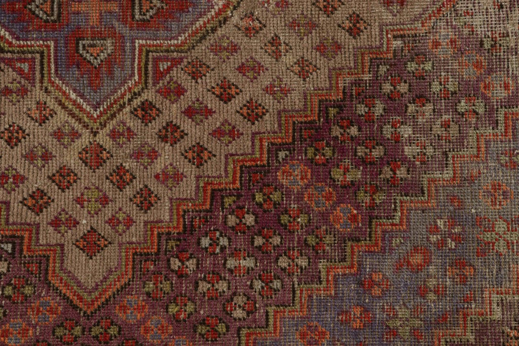 Vintage Samarkand Rug With Geometric Patterns