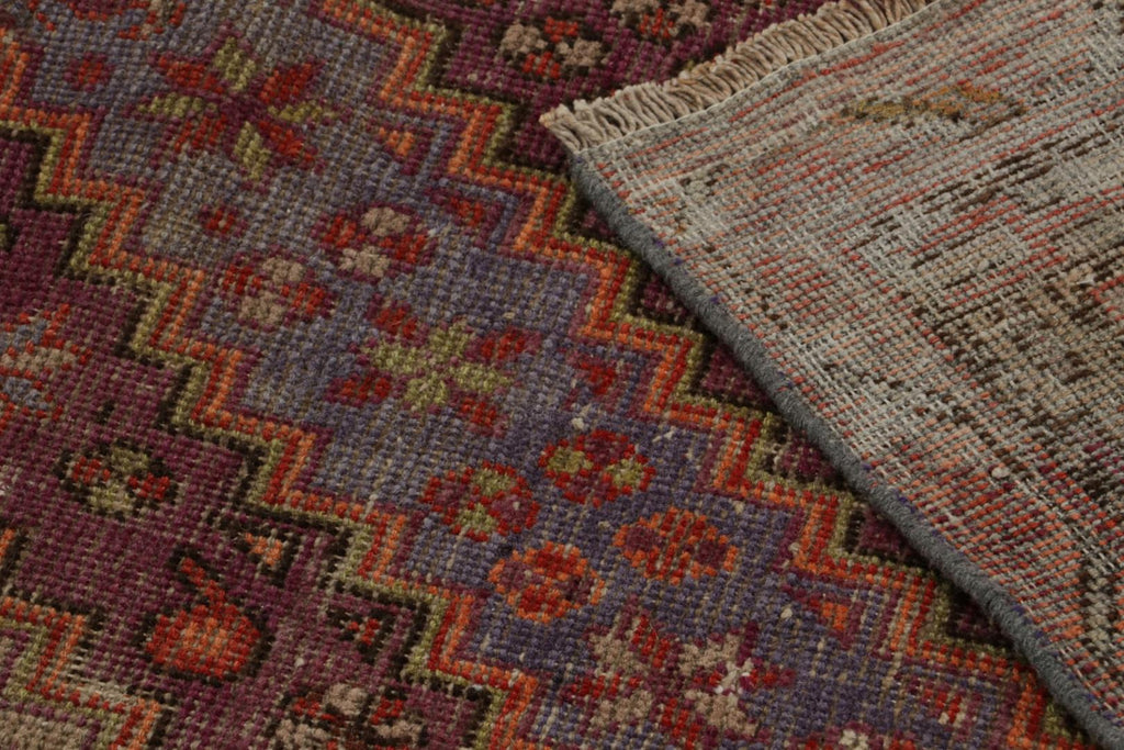 Vintage Samarkand Rug With Geometric Patterns