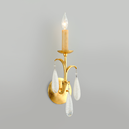 Prosecco Wall Sconce 18" - Gold Leaf