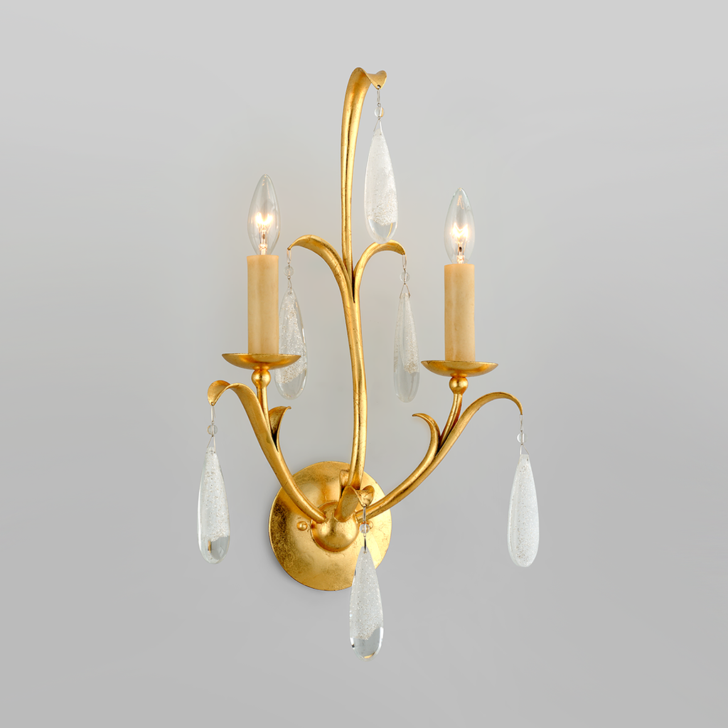 Prosecco Wall Sconce 20" - Gold Leaf