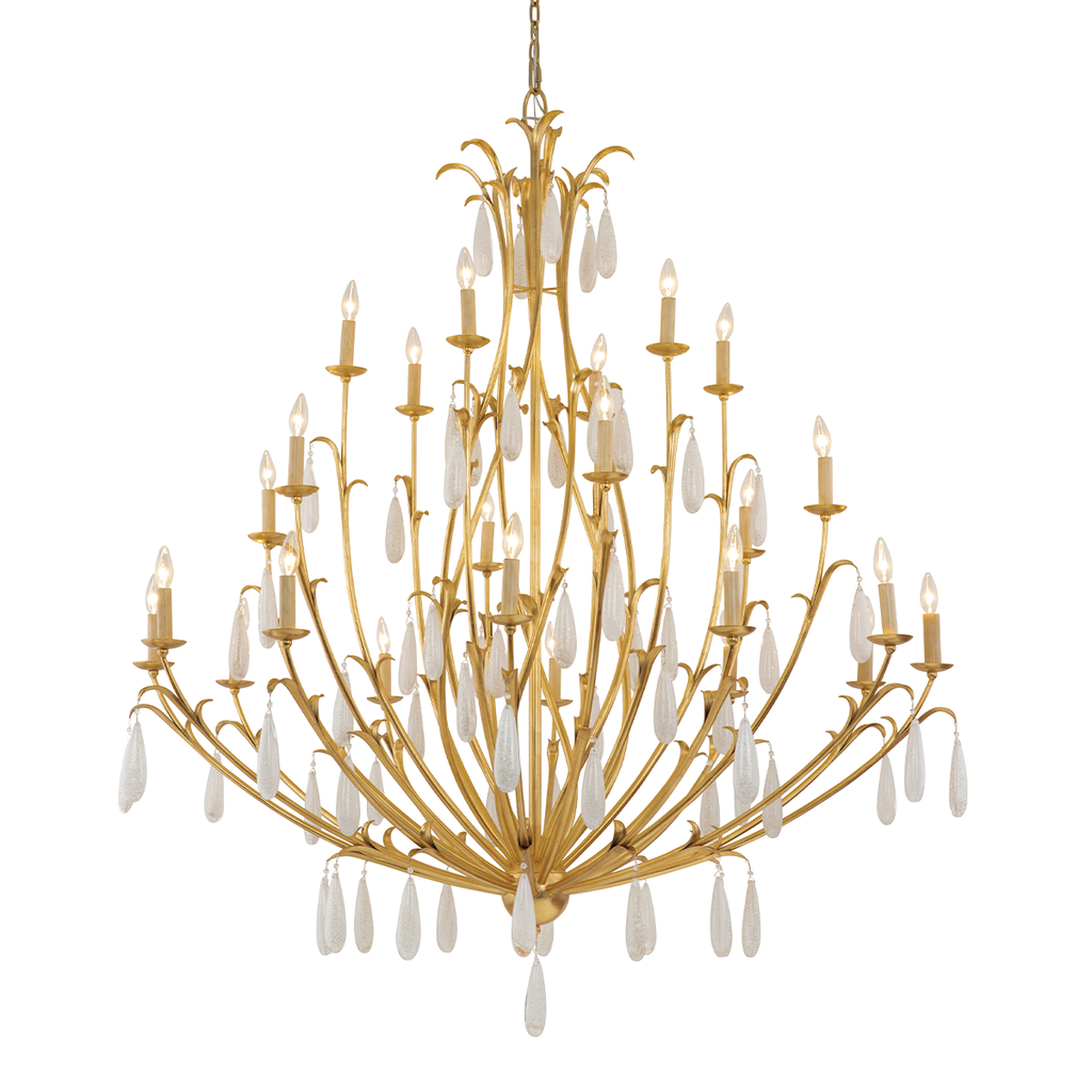 Prosecco Chandelier 69" - Gold Leaf