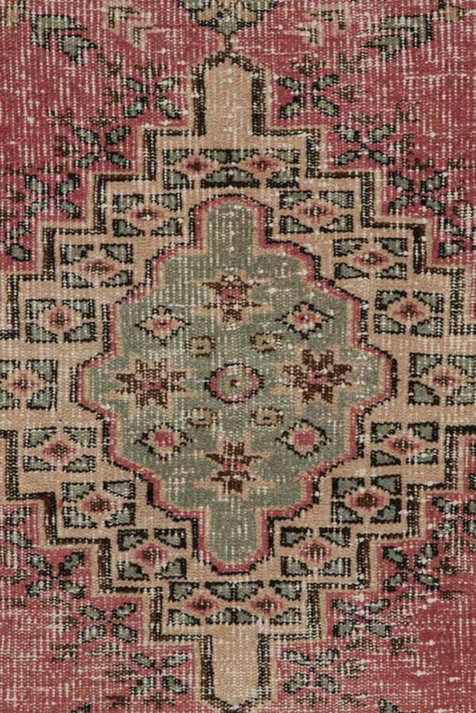 Vintage Zeki Muren Rug With Geometric Patterns And Medallion