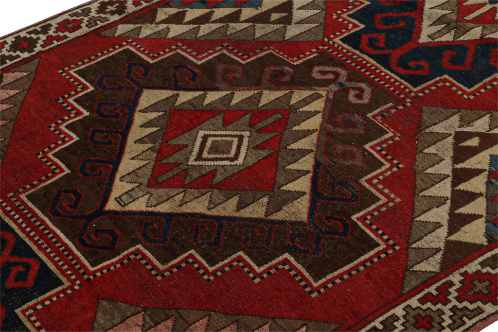 Vintage Turkish Rug With Allover Geometric Patterns 5x8