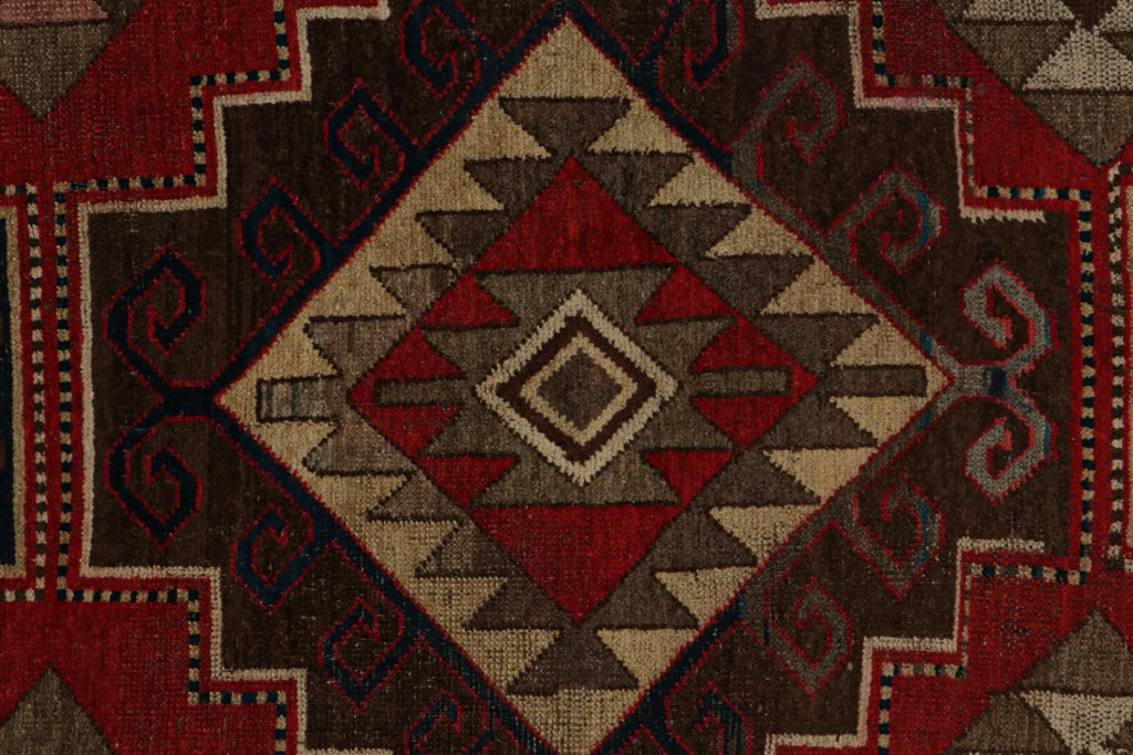 Vintage Turkish Rug With Allover Geometric Patterns 5x8