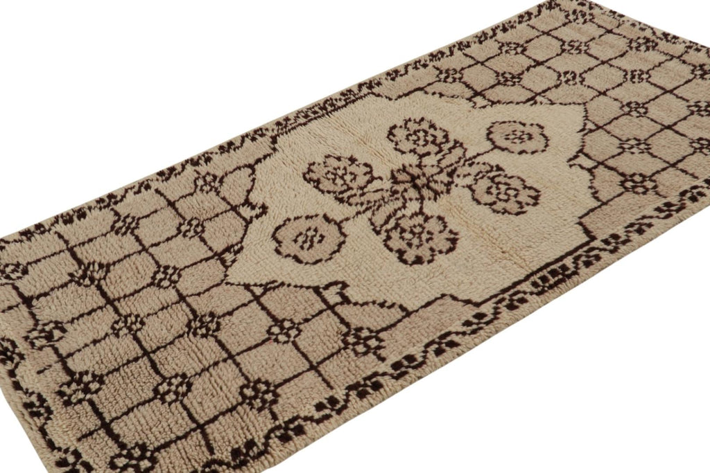 Vintage Tulu Runner Rug With Medallion And Geometric Patterns