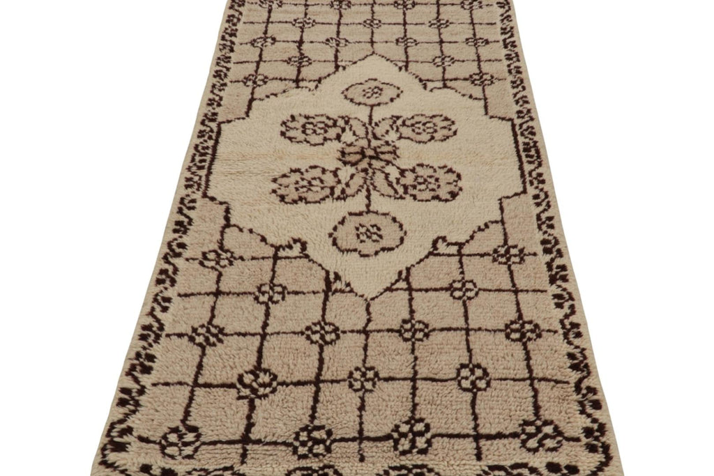 Vintage Tulu Runner Rug With Medallion And Geometric Patterns