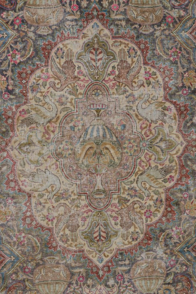 Vintage Persian Rug In Polychromatic Patterns