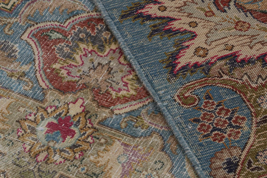 Vintage Persian Rug In Polychromatic Patterns