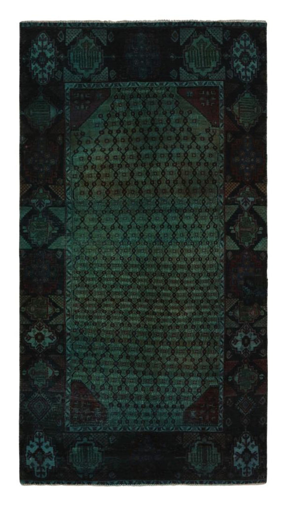 Vintage Persian Rug In Blue And Green