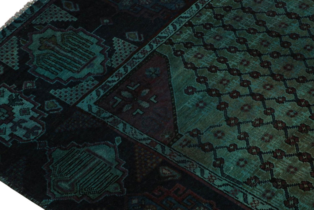 Vintage Persian Rug In Blue And Green