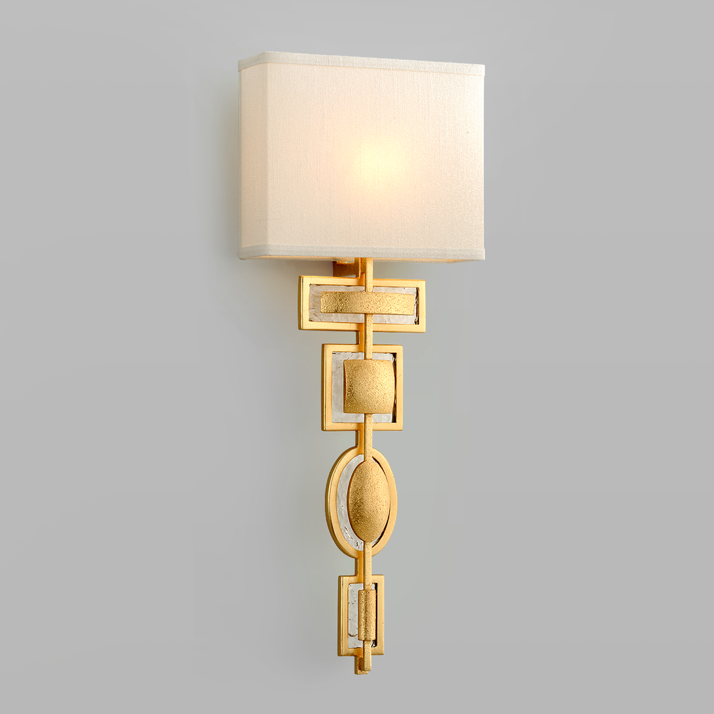 Script Wall Sconce - Gold Leaf