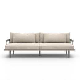 Nelson Outdoor Sofa-95"-Grey/Faye Sand