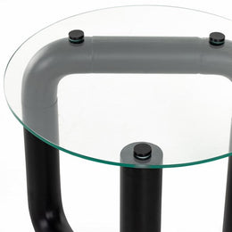 Gavino End Table-Iron Matte Black