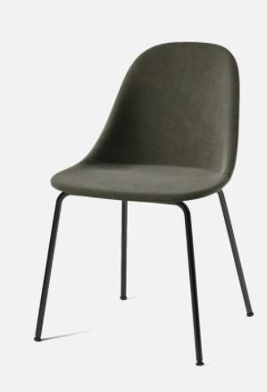 Harbour Dining Side Chair, Black Legs, Fiord 961 Seat