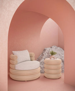 Texoma, Club Chair-Swivel with Cloud Cushion