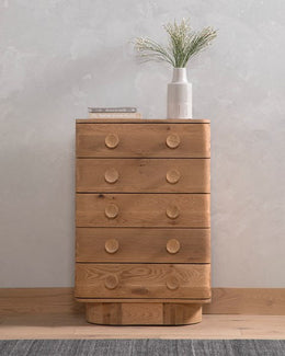 Mallory 5 Drawer Dresser-Light Oak