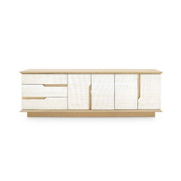 Simon 3-Drawer & 4-Door Cabinet, Light Natural Shimmer