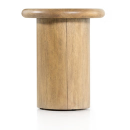 Zach End Table, Burnished Parawood