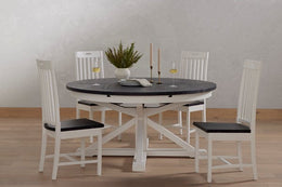 Cintra Dining Chair-Ink-Limestone White