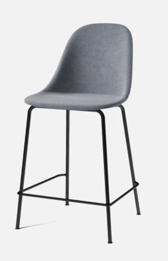 Harbour Counter Side Chair, Black Legs, Fiord 751 Seat