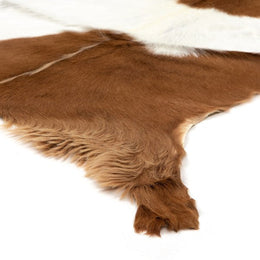 Angora Short Hair Throw-Brown & White