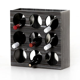 Veneto Wine Rack-Ebony Marble