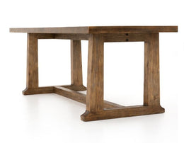 Otto Dining Table-87-Waxed Bleached Pine