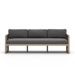 Avalon Outdoor Sofa-87"-Washed Brown, Charcoal