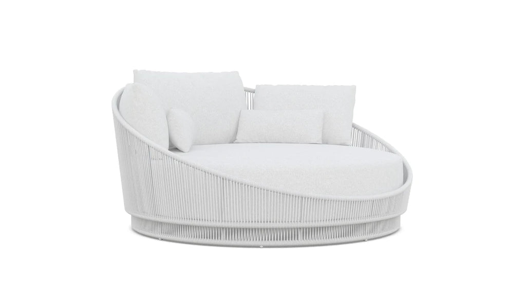 Palma, Day Bed Lounge - White with Cloud Cushion