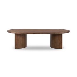 Paden Coffee Table - Seasoned Brown Acacia, 65"