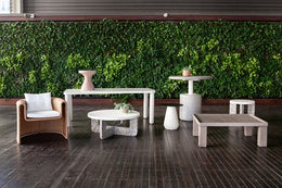 Avery Outdoor Bar Table-Taupe-Bar