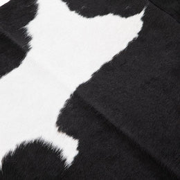 Modern Cowhide Rug-Black & White Hide