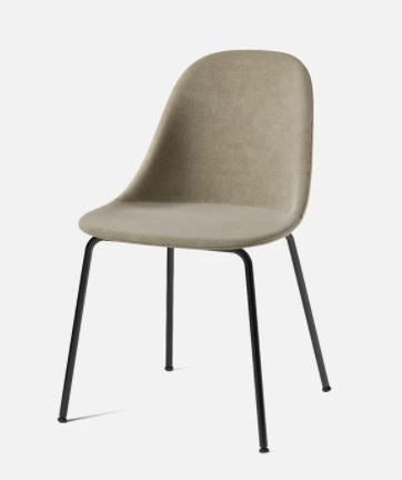 Harbour Dining Side Chair, White Legs, Melange Nap 211 Seat